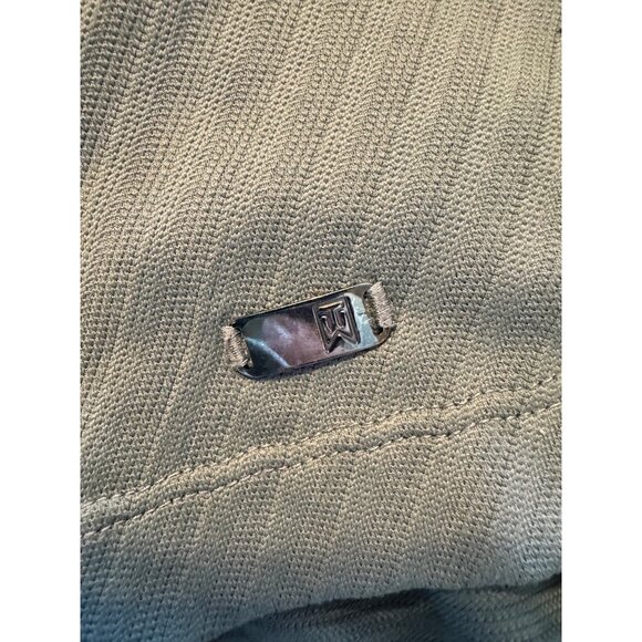 Tiger Woods Collection Size Medium Textured Green Nike Dry Fit Polo Men's Golf S - Picture 4 of 9